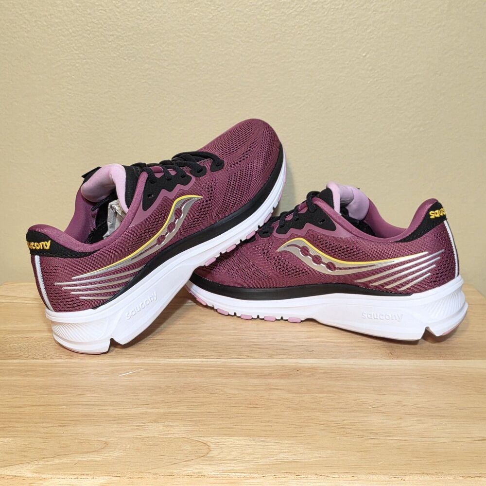 Saucony Ride 14 Running Shoes S10650-18 Quartz Vizigold Violet Women's Size 7.5 - Picture 4 of 7